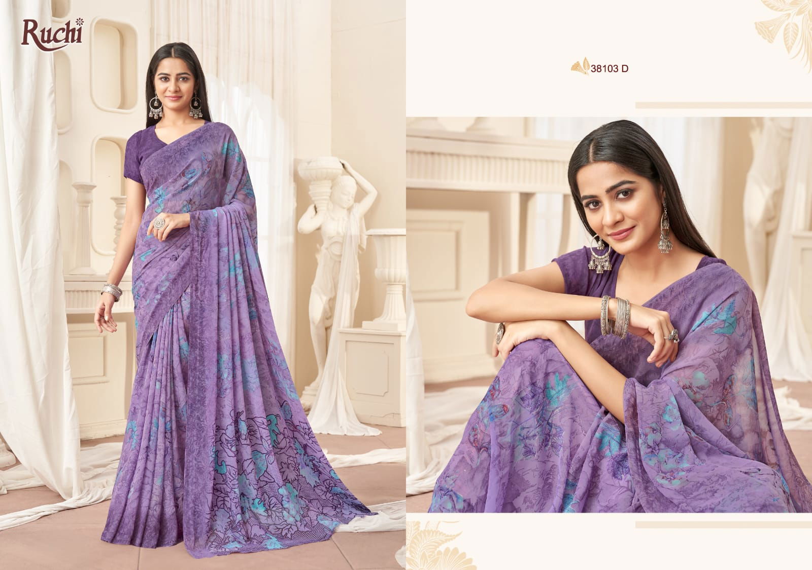 Ragaa Georgette Vol 16 By Ruchi Daily Wear Sarees Exporters In India